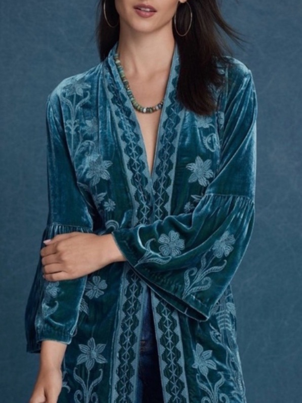 Johnny Was Velvet Kimono